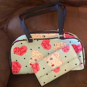 NEW NEVER USED I LOVE LUCY PURSE & WALLET